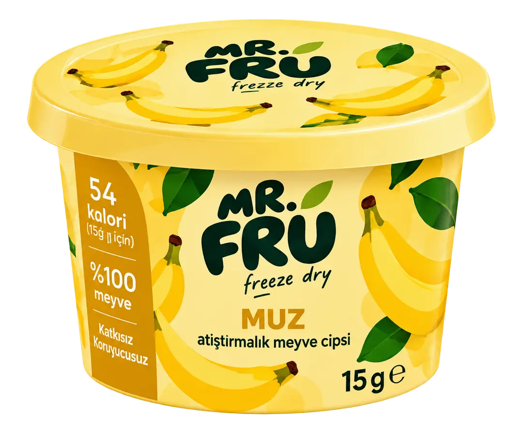 Mr. Fru Muz Atıştırmalık Meyve Cipsi